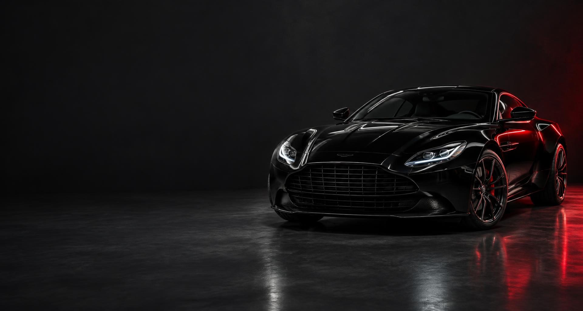 Immaculate black sports car with a glossy detailed finish